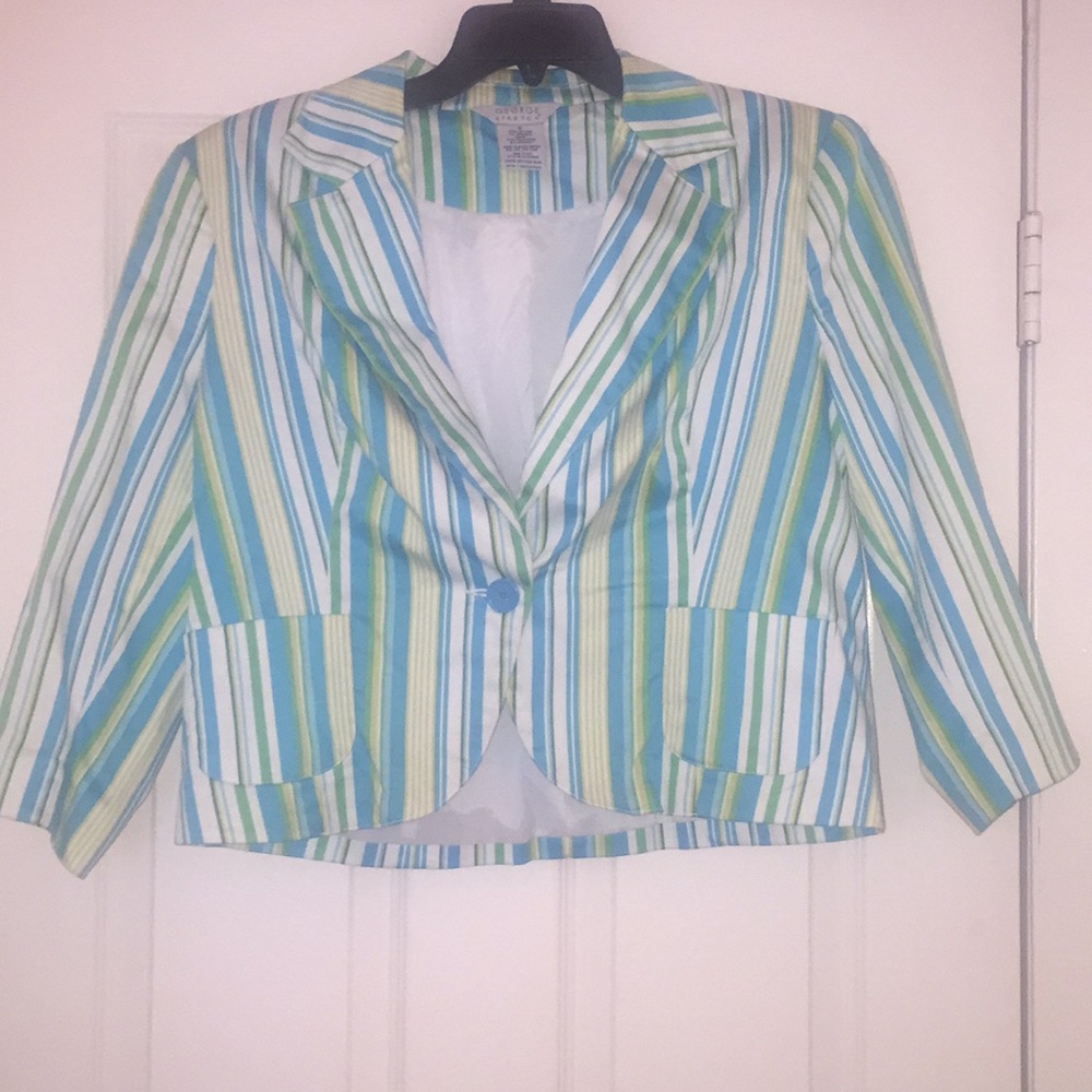 SMOKE FREE HOUSE Misses 16 Single Button Blazer